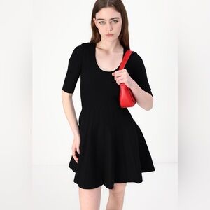 Frankina Ribbed A Line Dress BOSS